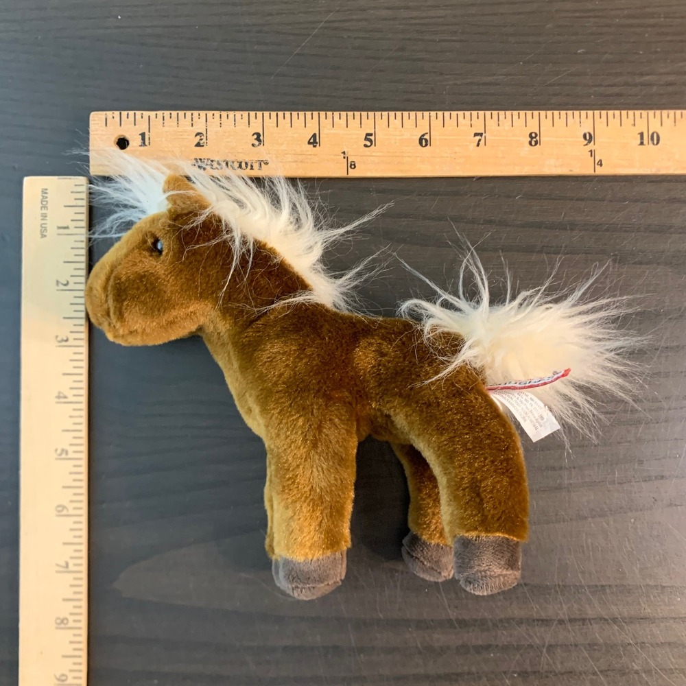 Douglas Cuddle Toys Brown Horse Plush Stuffed Animal White Mane 813T 2022